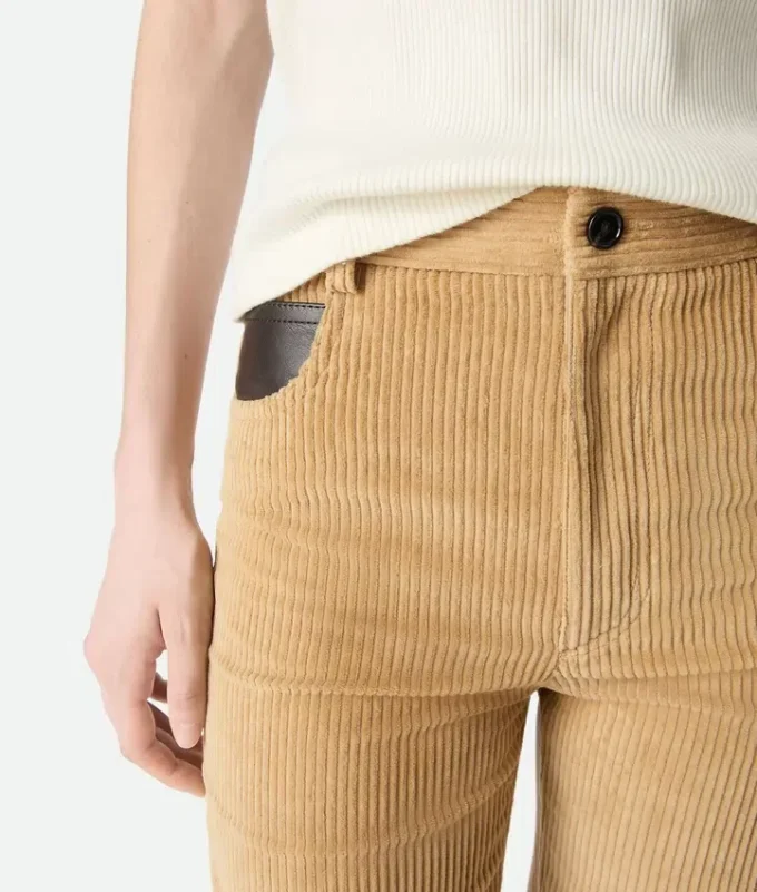 Pantalon en velours côtelé de coton