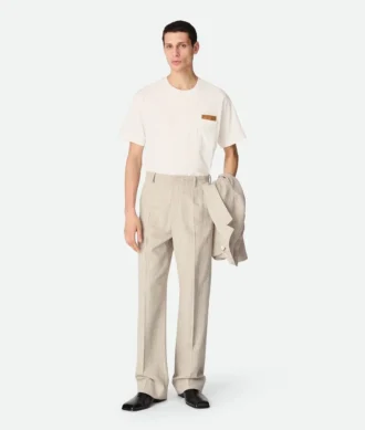 Pantalon en viscose et soie