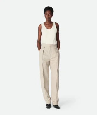 Pantalon en viscose et soie