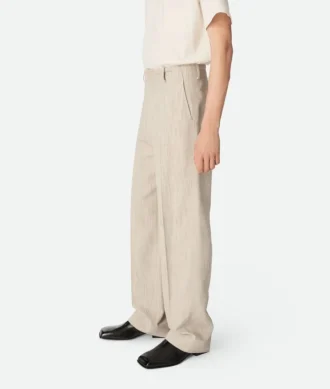 Pantalon en viscose et soie