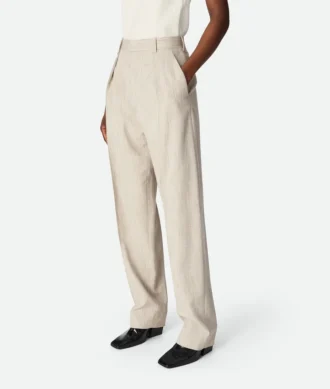 Pantalon en viscose et soie
