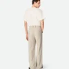 Pantalon en viscose et soie