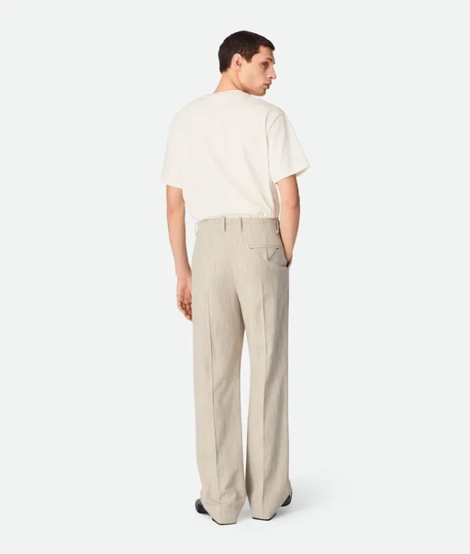 Pantalon en viscose et soie