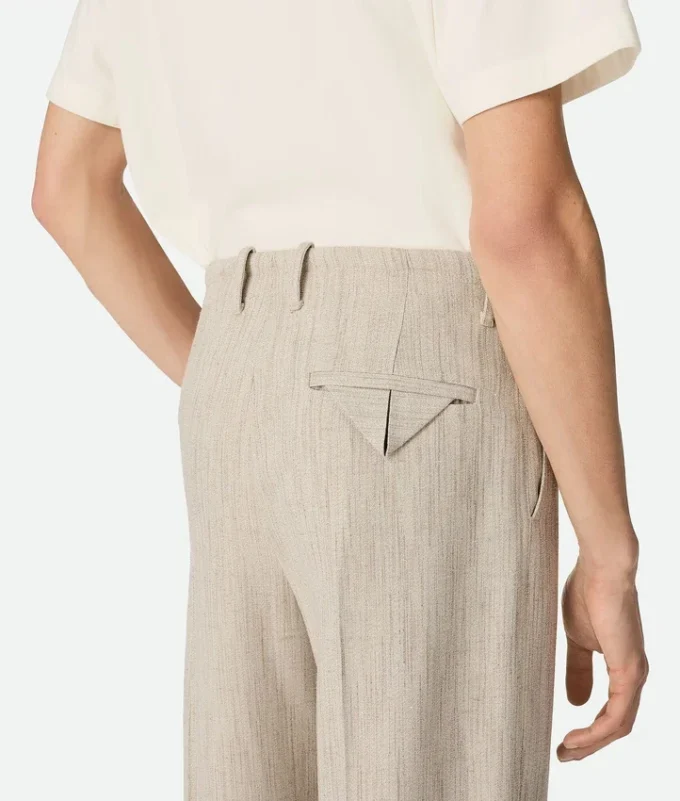 Pantalon en viscose et soie