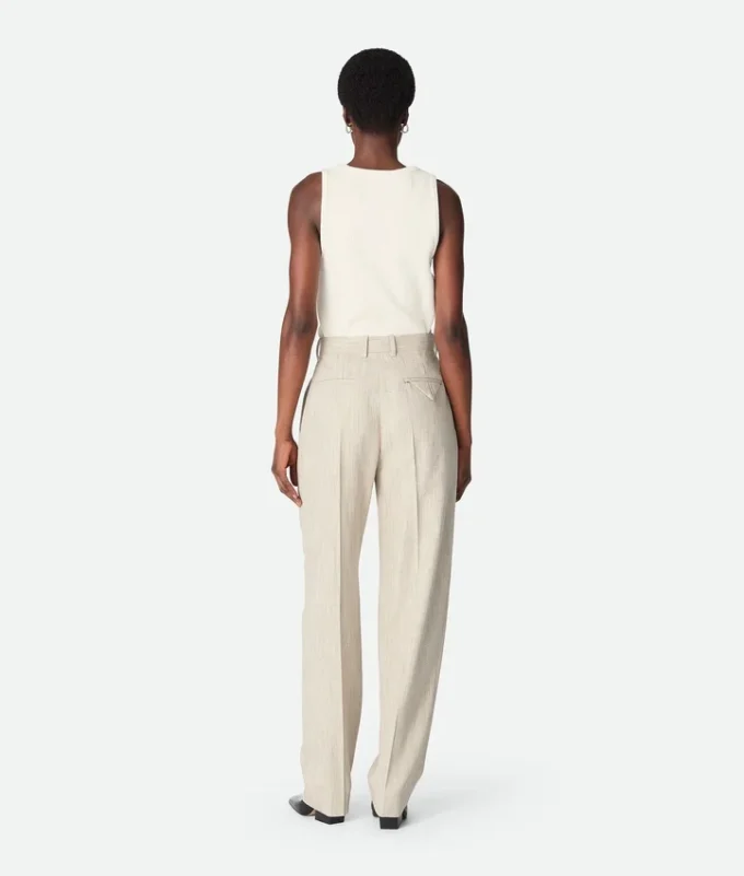 Pantalon en viscose et soie