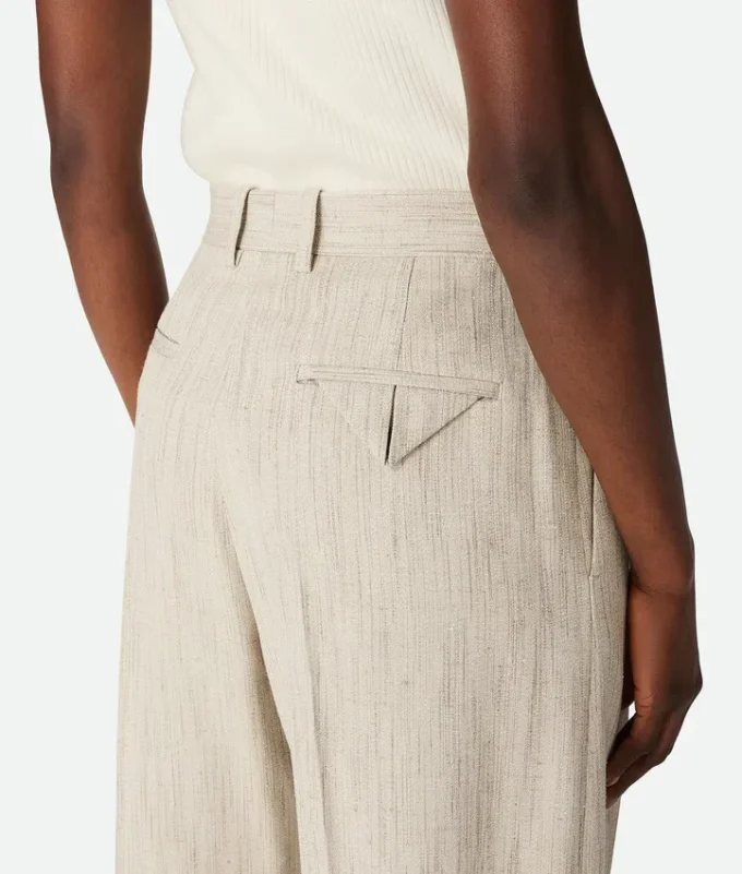 Pantalon en viscose et soie