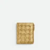 Petit portefeuille à deux volets en cuir Intrecciato Petit portefeuille à deux volets en cuir Intrecciato