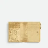 Petit portefeuille à deux volets en cuir Intrecciato Petit portefeuille à deux volets en cuir Intrecciato