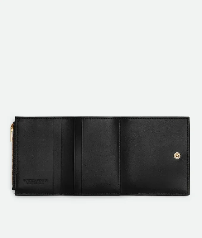 Petit portefeuille à trois volets Intrecciato Petit portefeuille à trois volets Intrecciato