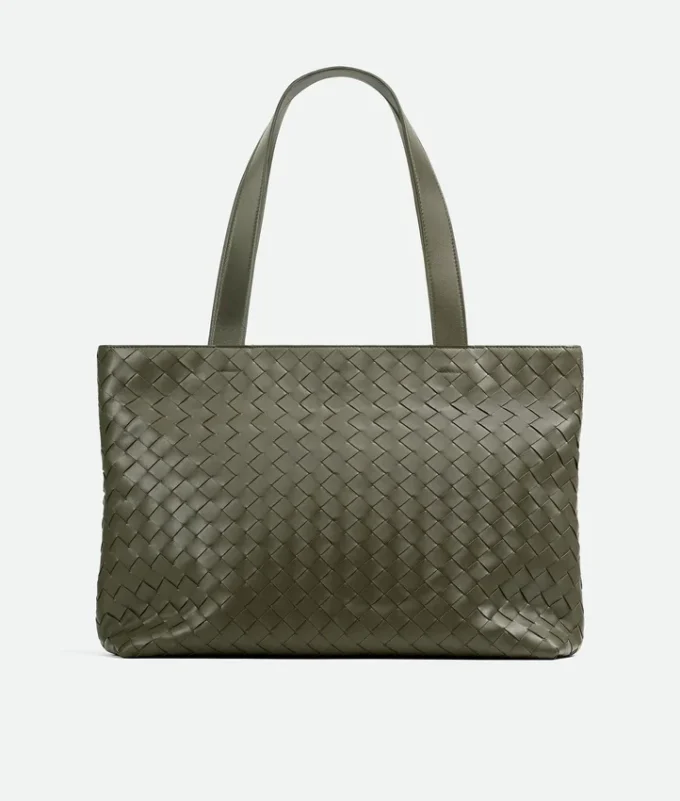 Petit sac fourre-tout Intrecciato à fermeture éclair Petit sac fourre-tout Intrecciato à fermeture éclair