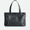 Petit sac fourre-tout Intrecciato à fermeture éclair Petit sac fourre-tout Intrecciato à fermeture éclair