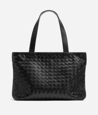 Petit sac fourre-tout Intrecciato à fermeture éclair