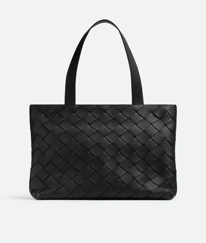 Petit sac fourre-tout Intrecciato à fermeture éclair
