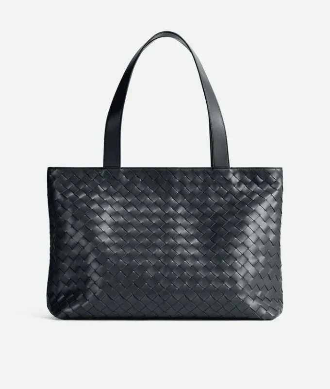 Petit sac fourre-tout Intrecciato à fermeture éclair Petit sac fourre-tout Intrecciato à fermeture éclair