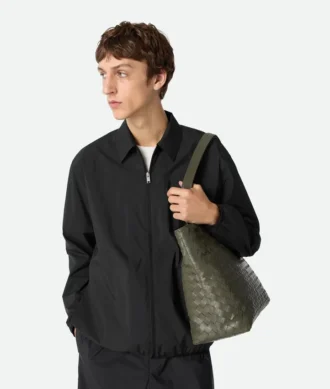 Petit sac fourre-tout Intrecciato à fermeture éclair