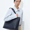 Petit sac fourre-tout Intrecciato à fermeture éclair Petit sac fourre-tout Intrecciato à fermeture éclair