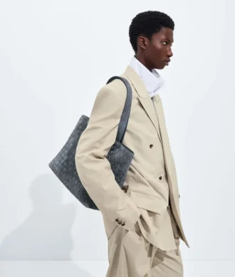Petit sac fourre-tout Intrecciato à fermeture éclair
