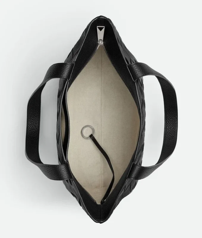 Petit sac fourre-tout Intrecciato à fermeture éclair