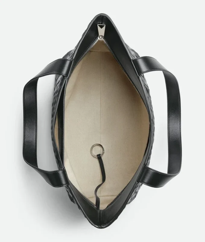 Petit sac fourre-tout Intrecciato à fermeture éclair Petit sac fourre-tout Intrecciato à fermeture éclair