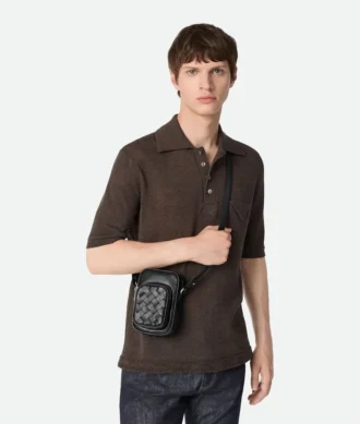 Petit sac photo Intrecciato avec poche