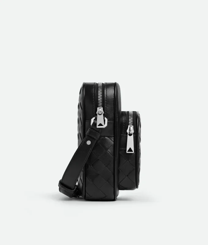 Petit sac photo Intrecciato avec poche