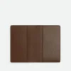 Petite housse pour carnet en cuir Intrecciato