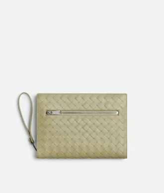 Petite pochette Intrecciato avec dragonne