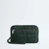 Petite pochette Intrecciato avec dragonne