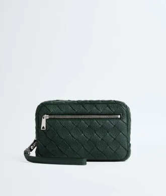 Petite pochette Intrecciato avec dragonne