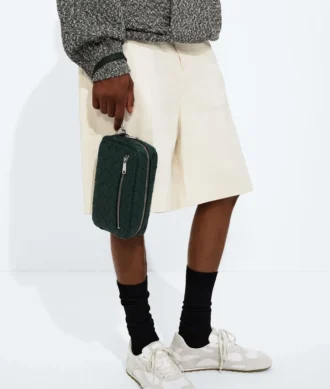 Petite pochette Intrecciato avec dragonne