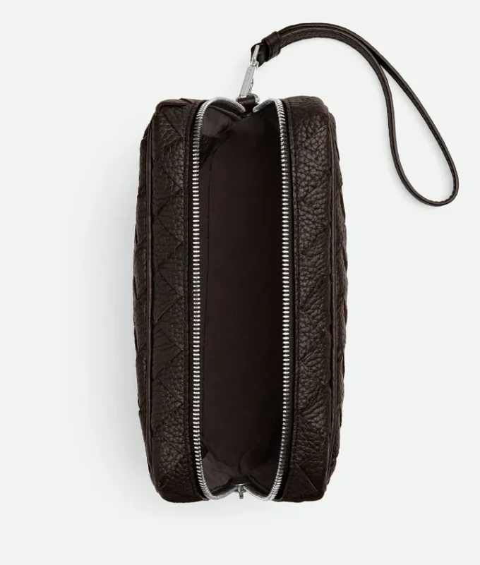 Petite pochette Intrecciato avec dragonne