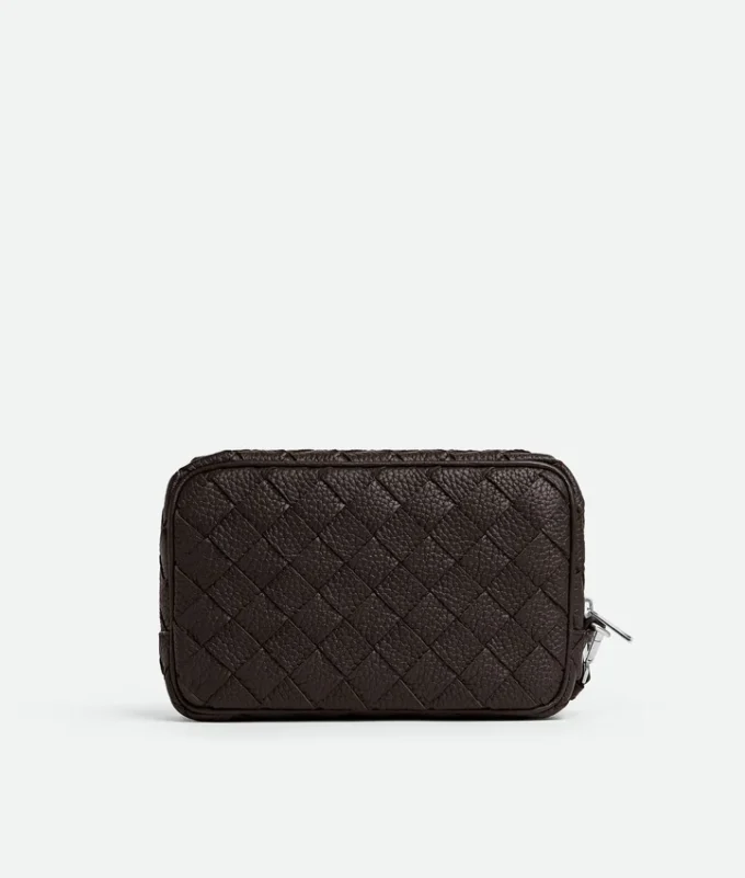 Petite pochette Intrecciato avec dragonne