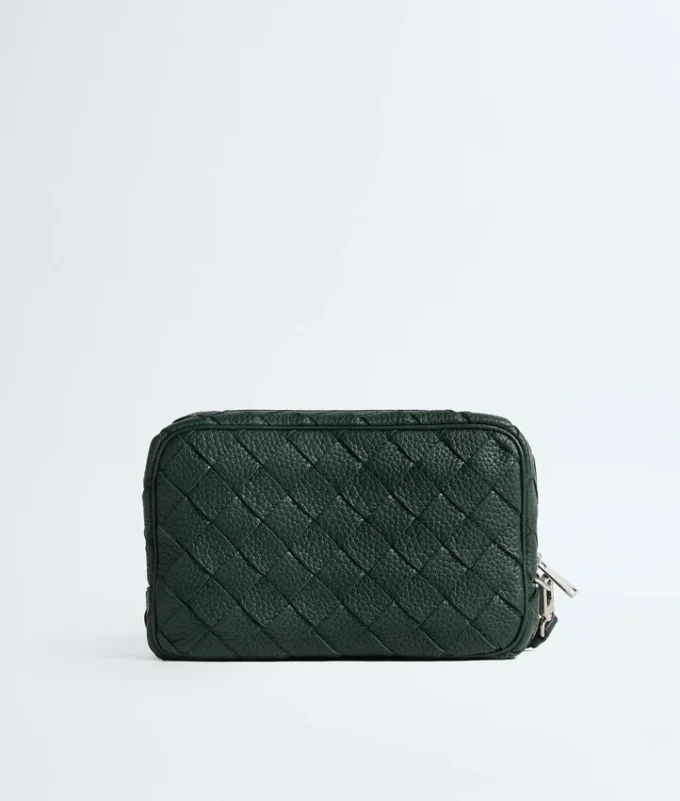 Petite pochette Intrecciato avec dragonne