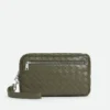 Pochette Intrecciato avec dragonne