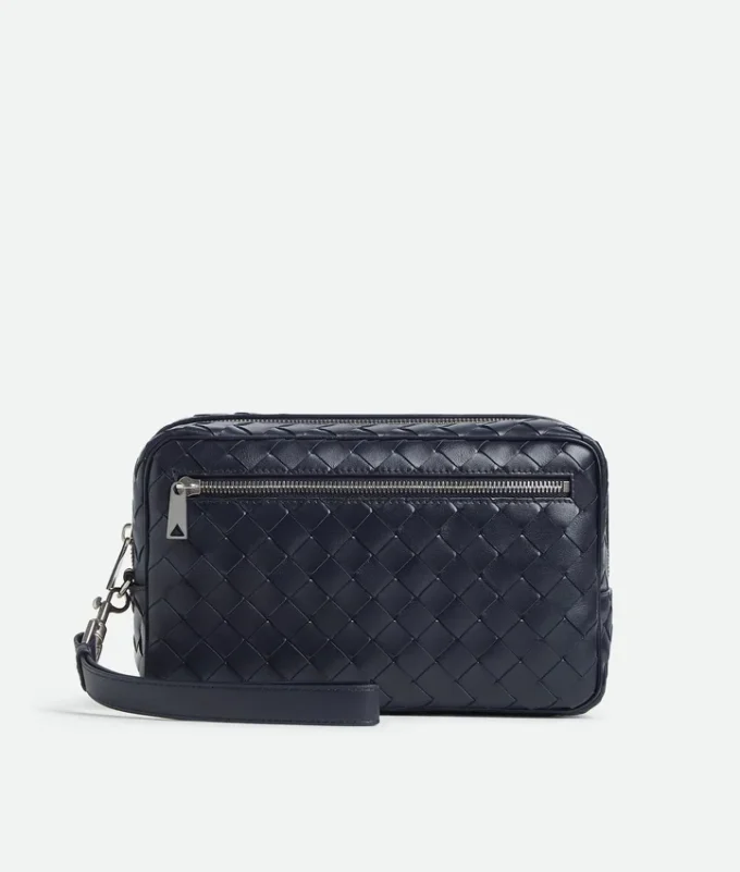 Pochette Intrecciato avec dragonne