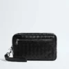Pochette Intrecciato avec dragonne