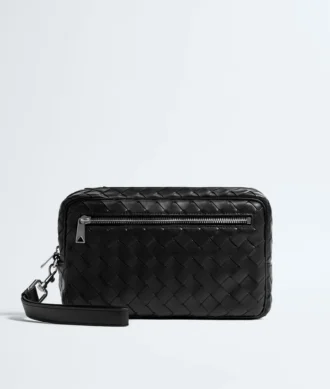 Pochette Intrecciato avec dragonne
