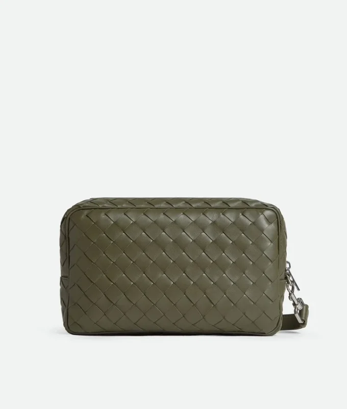 Pochette Intrecciato avec dragonne