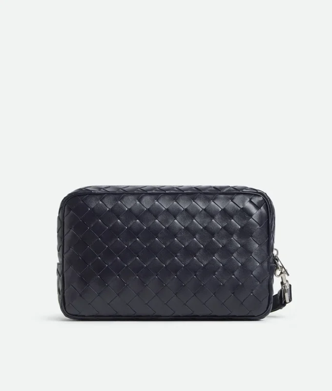 Pochette Intrecciato avec dragonne