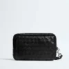 Pochette Intrecciato avec dragonne