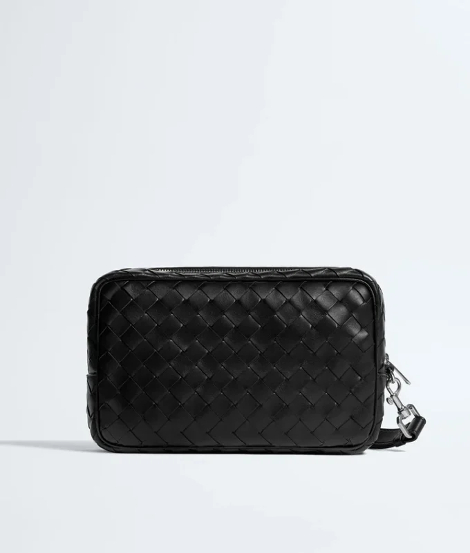 Pochette Intrecciato avec dragonne