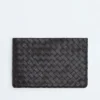 Pochette plate moyenne Intrecciato