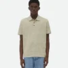 Polo en piqué de coton chiné