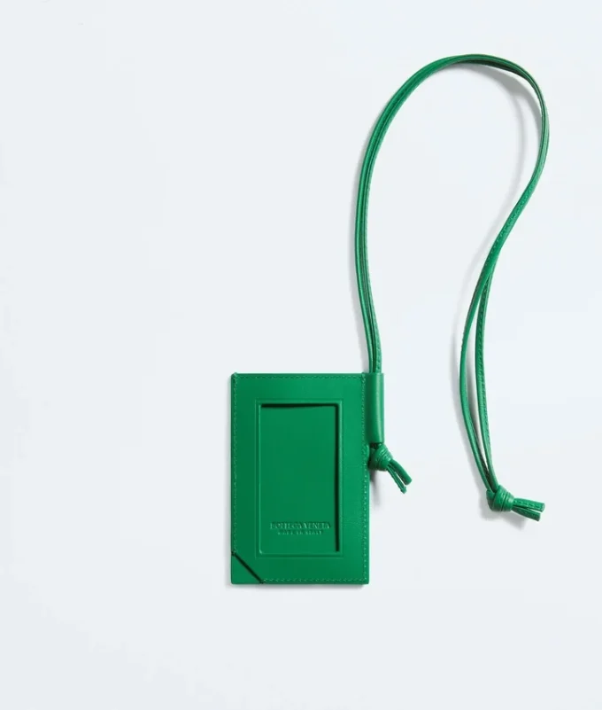 Porte-badge Intrecciato estampé