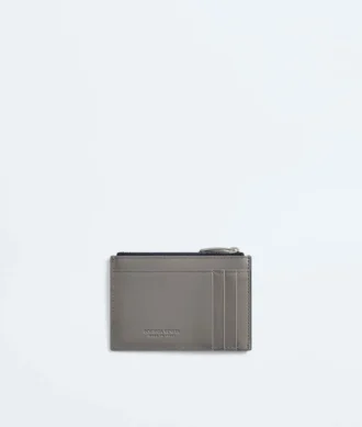 Porte-cartes Intrecciato à fermeture éclair