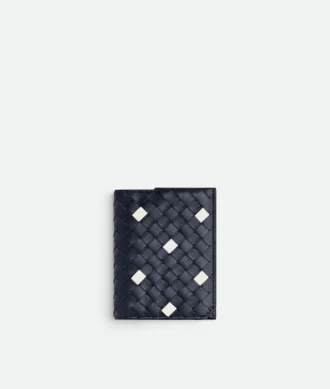 Porte-cartes à rabat Intrecciato Piccolo