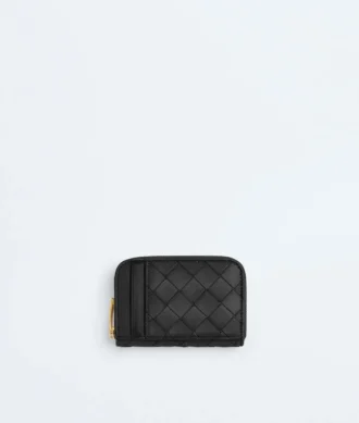 Porte-monnaie zippé Intrecciato