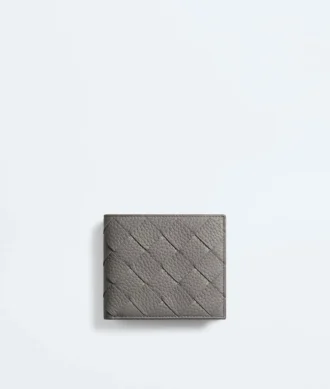 Portefeuille à deux volets Intrecciato avec porte-monnaie