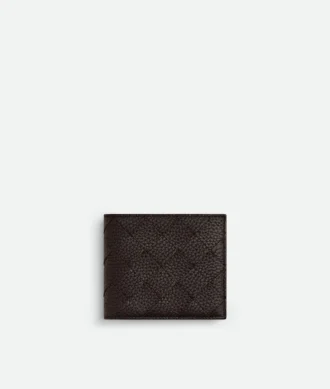 Portefeuille à deux volets Intrecciato avec porte-monnaie