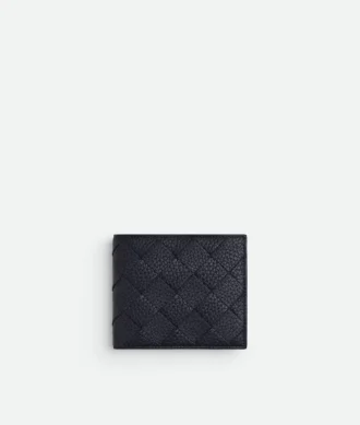 Portefeuille à deux volets Intrecciato avec porte-monnaie